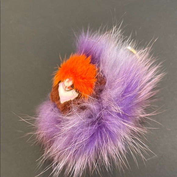 Colorful Furry Keychain Accessory - Picture 6 of 6